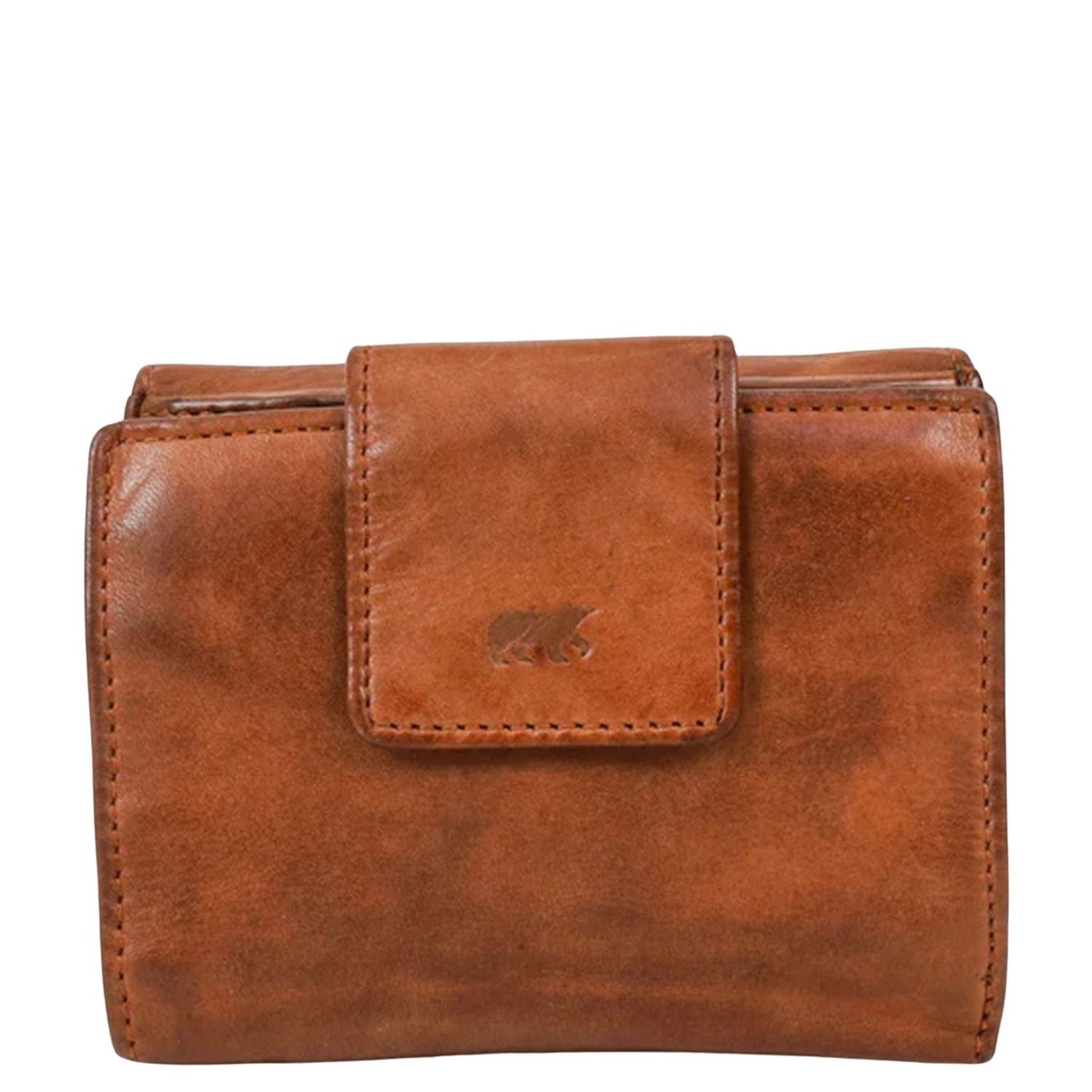 Bear Design Cow Lavato Jill Wallet CL16211 cognac