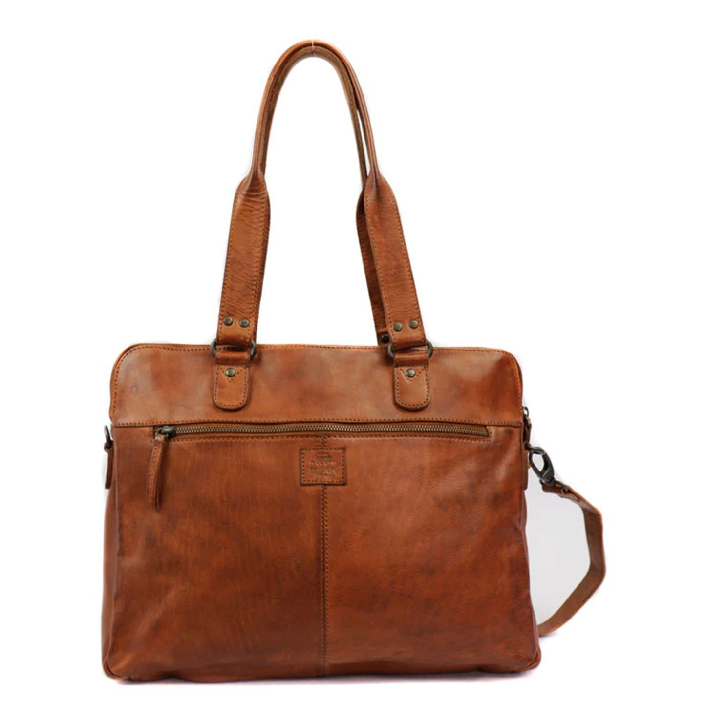 Bear Design Cow Lavato Mea Laptopbag 15" cognac