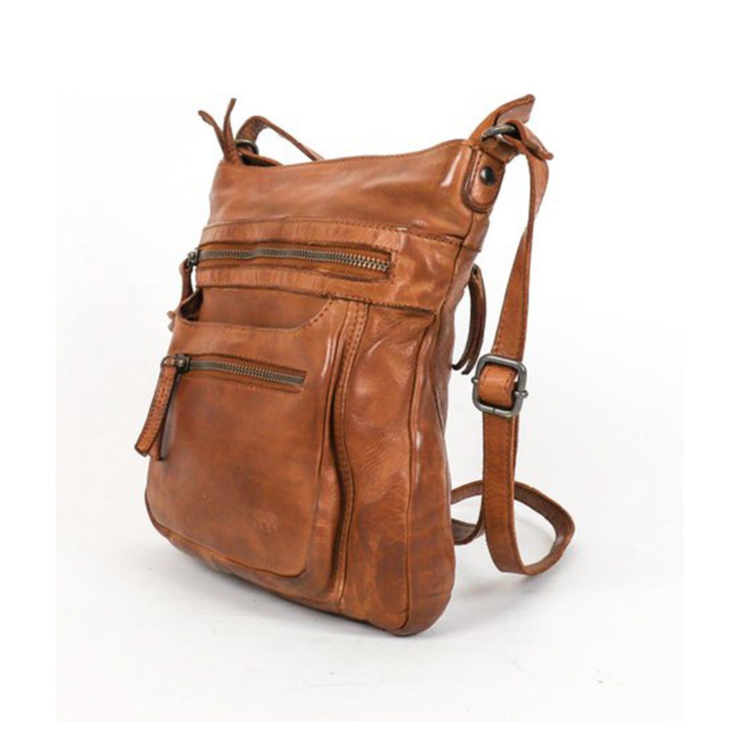 Bear Design Cow Lavato Marion Shoulderbag cognac