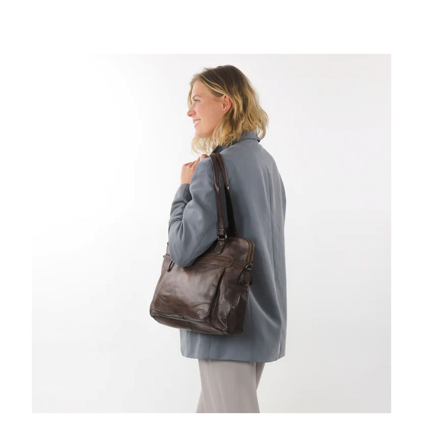 Bear Design Cow Lavato Lia Laptopbag 11" brown