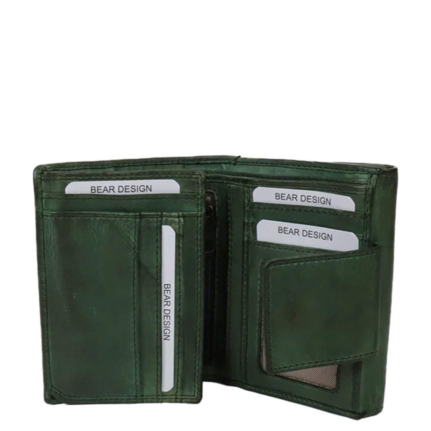 Bear Design Cow Lavato Jill Wallet CL16211 green