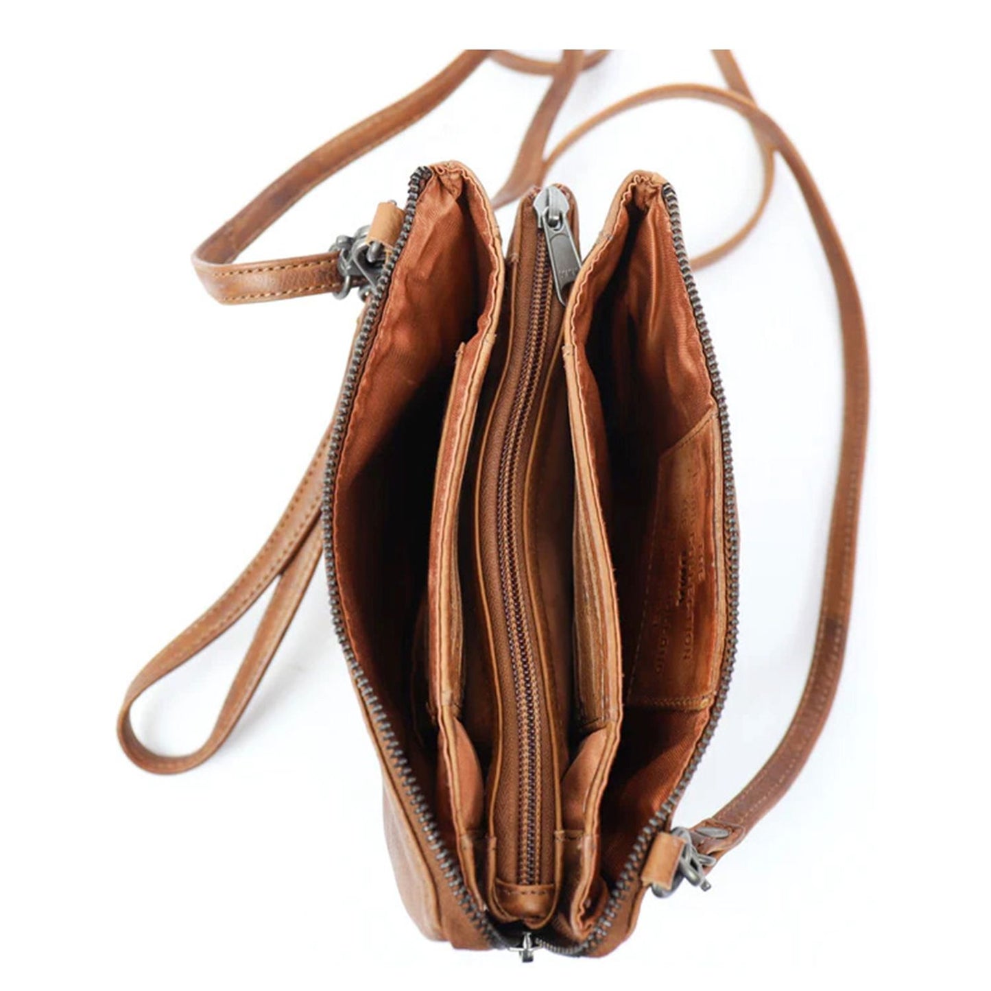 Bear Design Callisto Pelle Clutch cognac