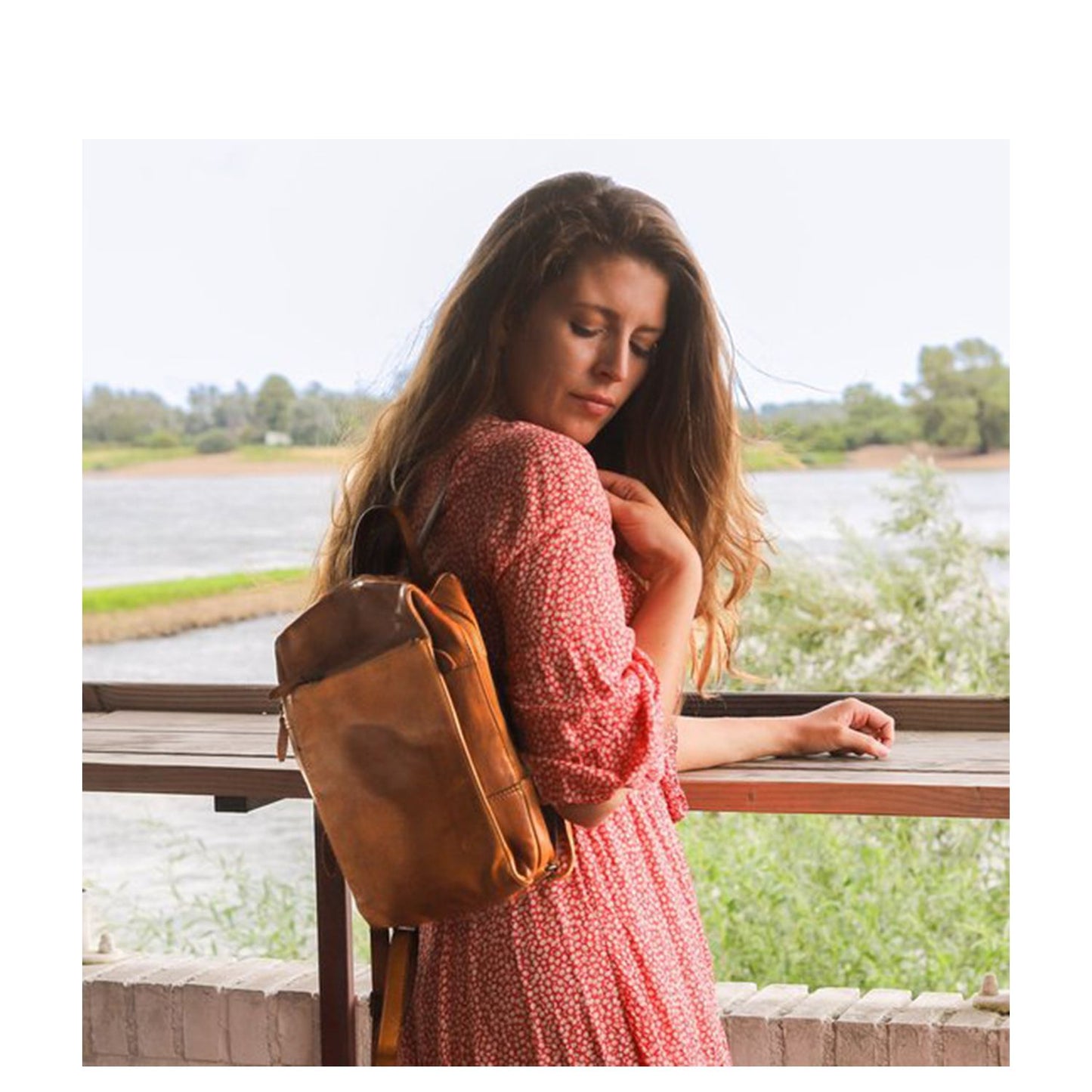 Bear Design Sil Backpack cognac