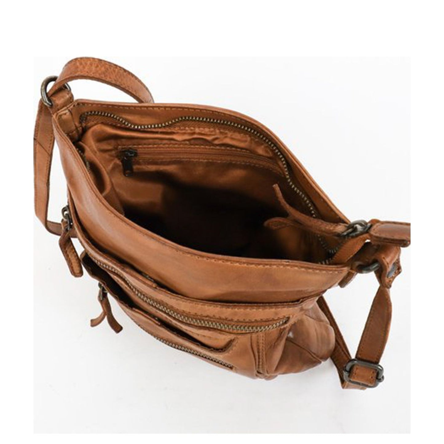 Bear Design Cow Lavato Marion Shoulderbag cognac