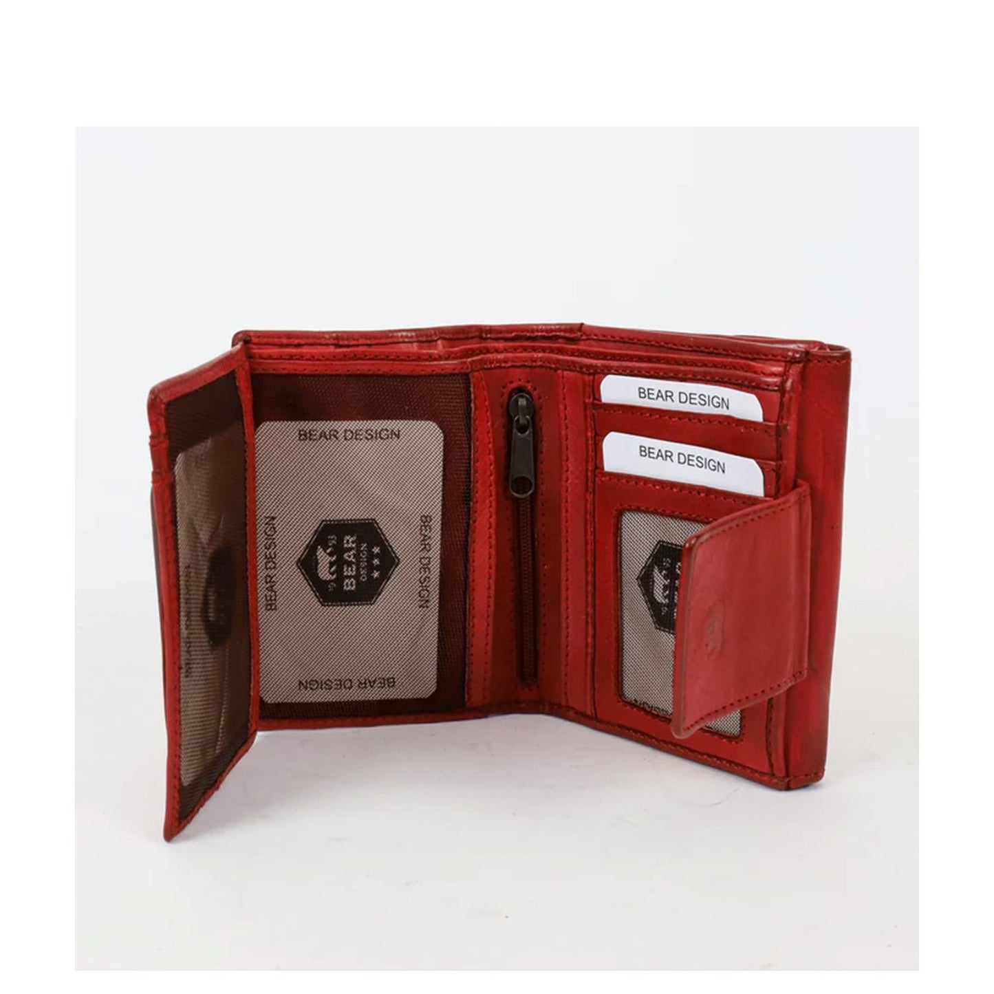 Bear Design Cow Lavato Jill Wallet CL16211 red