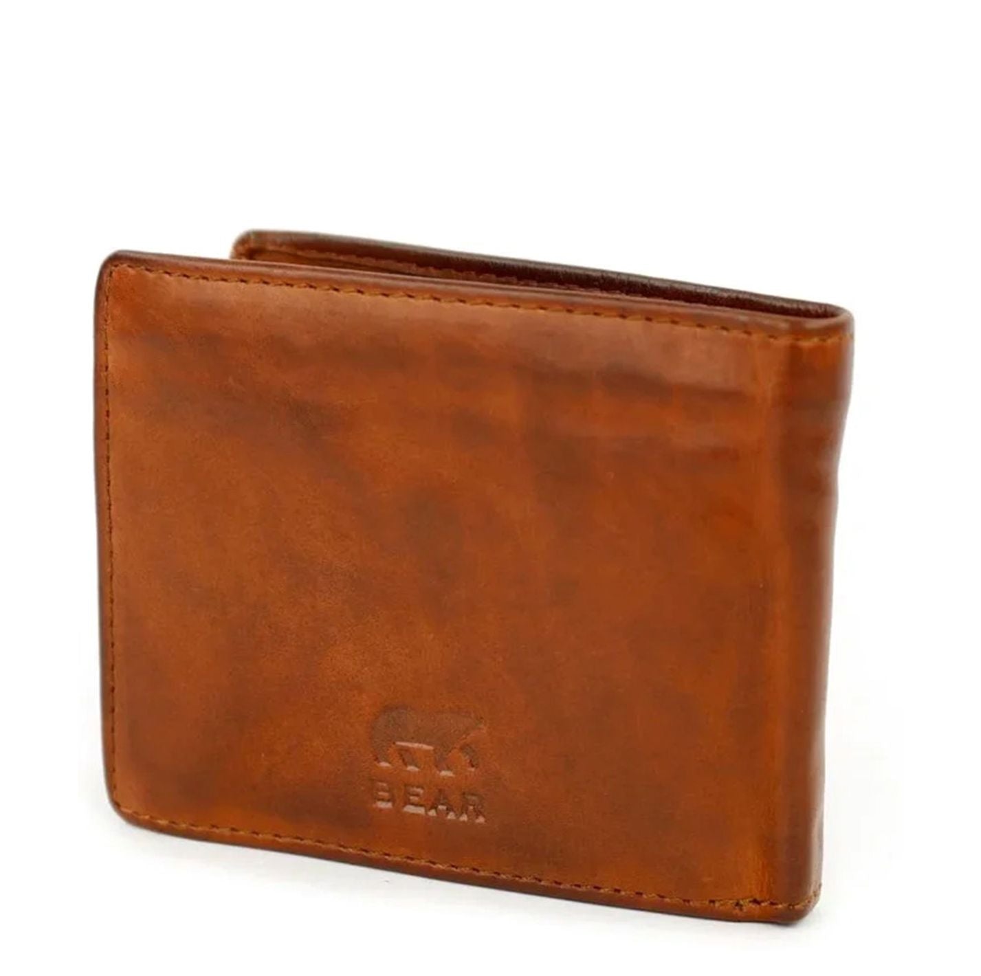 Bear Design Jim Billfold Wallet cognac