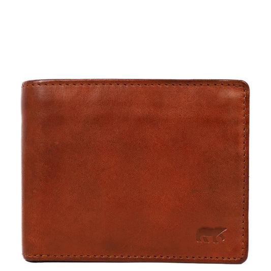Bear Design Wesley Billfold Wallet cognac