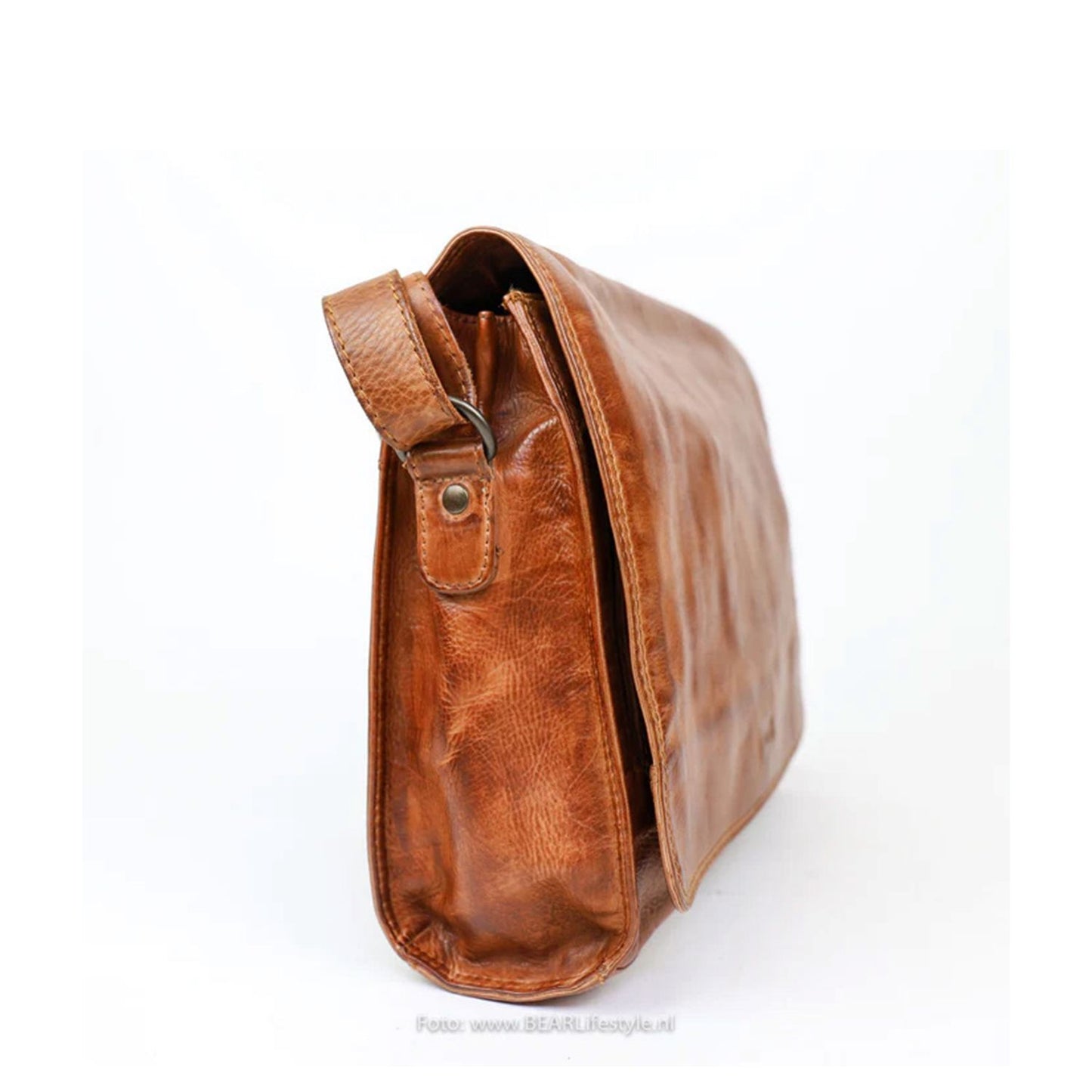 Bear Design Cow Lavato Hanna Shoulderbag cognac