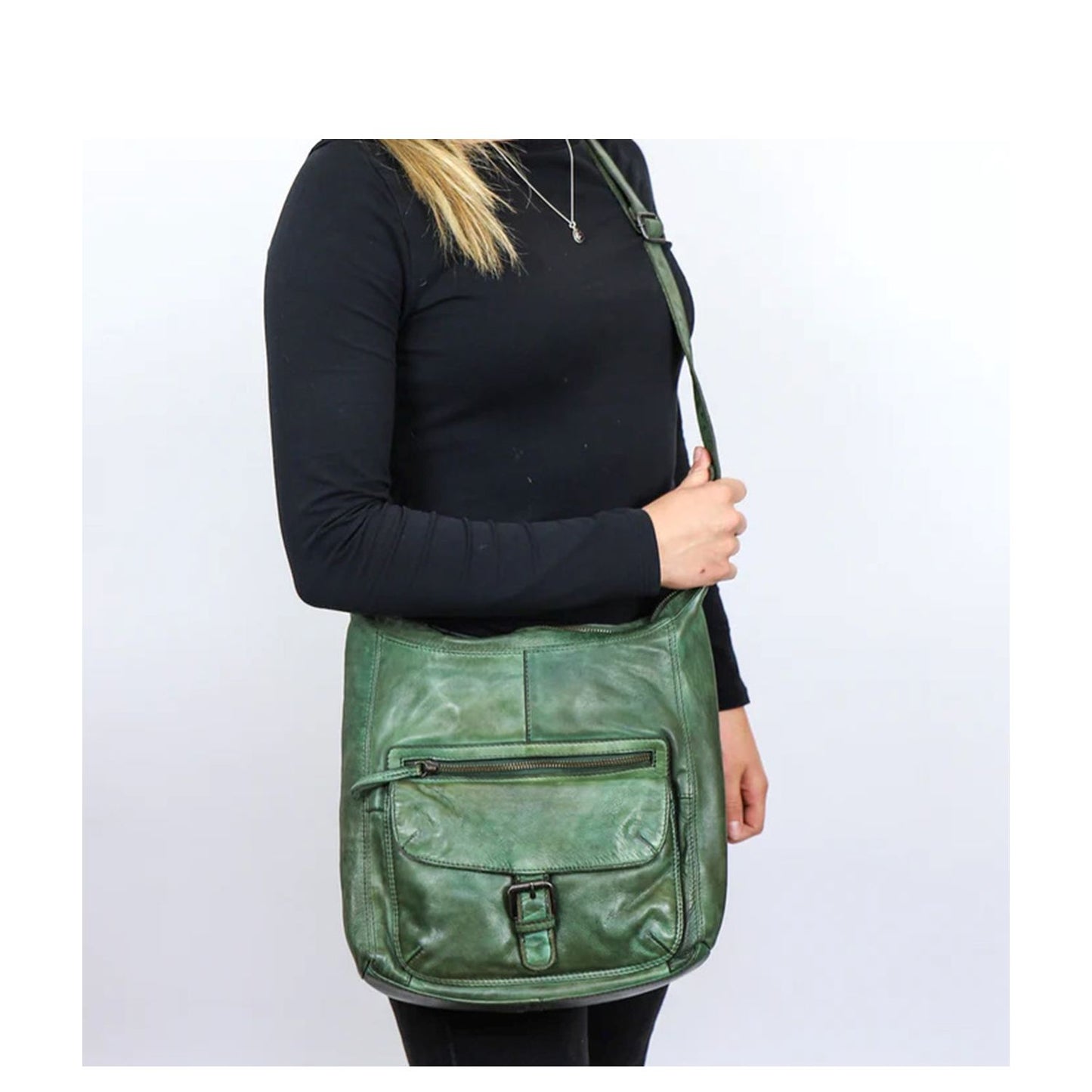 Bear Design Cow Lavato Anna Shoulderbag olive green