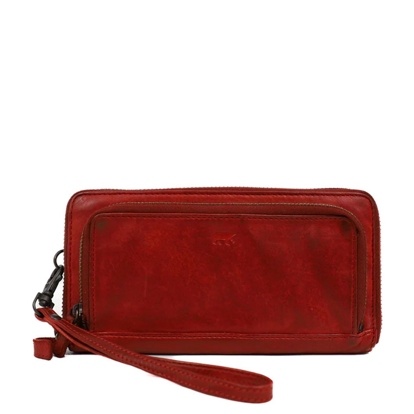 Bear Design Cow Lavato Demi Wallet red