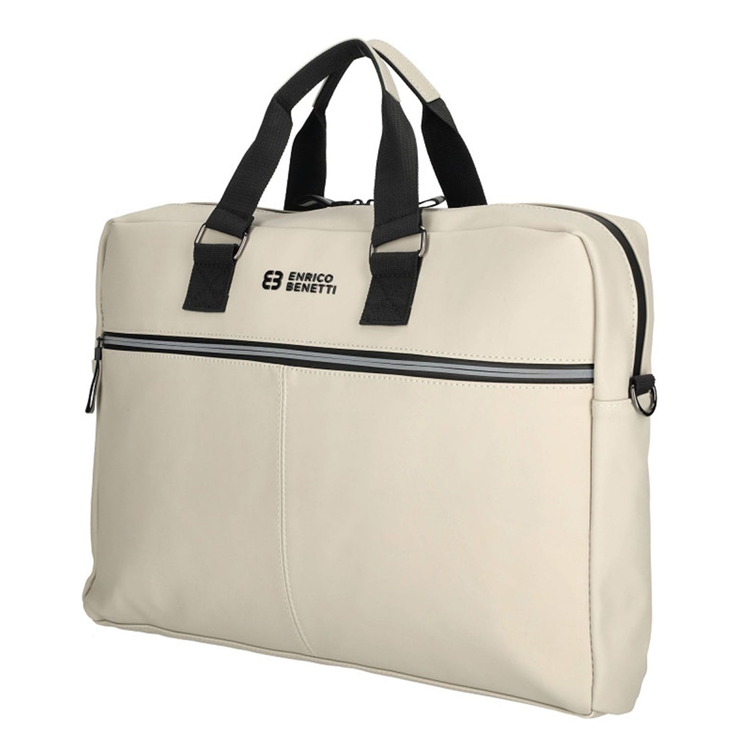 Enrico Benetti Bergen PU Laptop Shoulderbag 17" light taupe