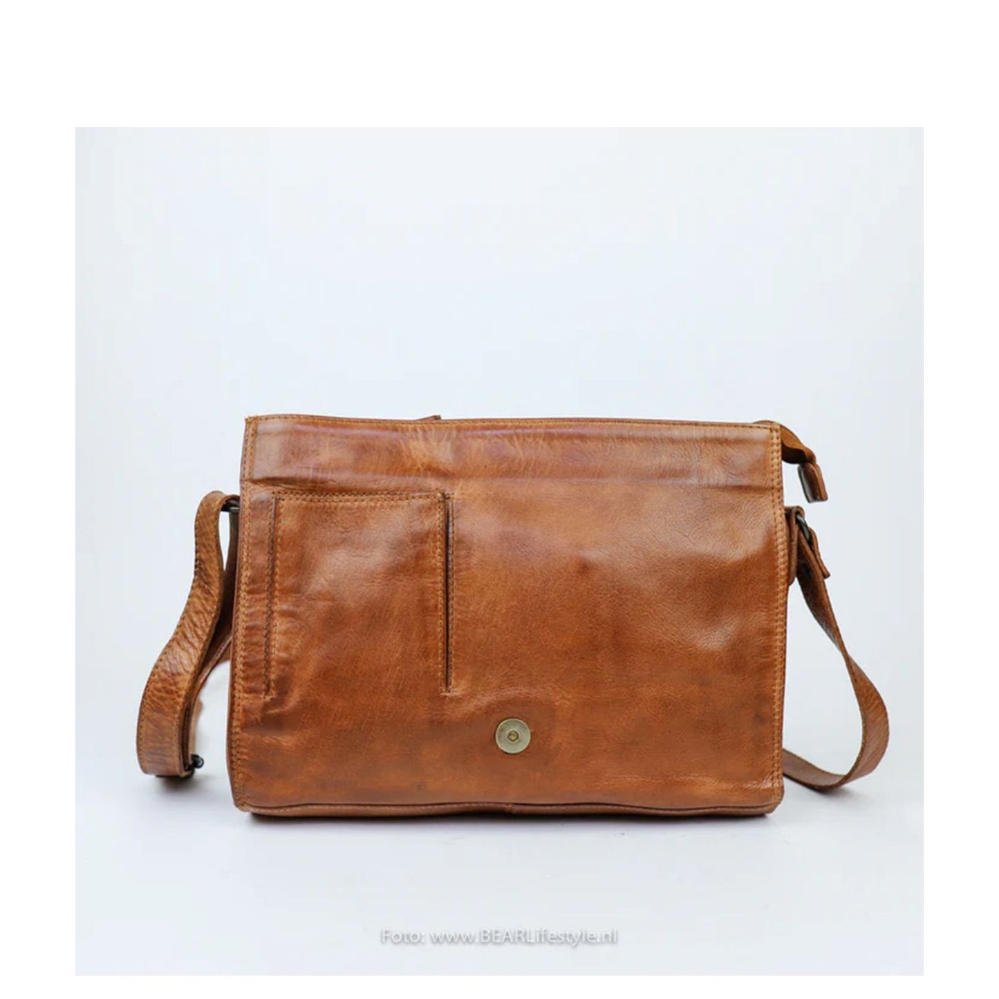 Bear Design Cow Lavato Hanna Shoulderbag cognac