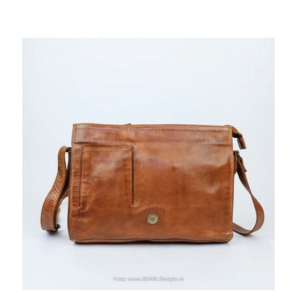 Bear Design Cow Lavato Hanna Shoulderbag cognac