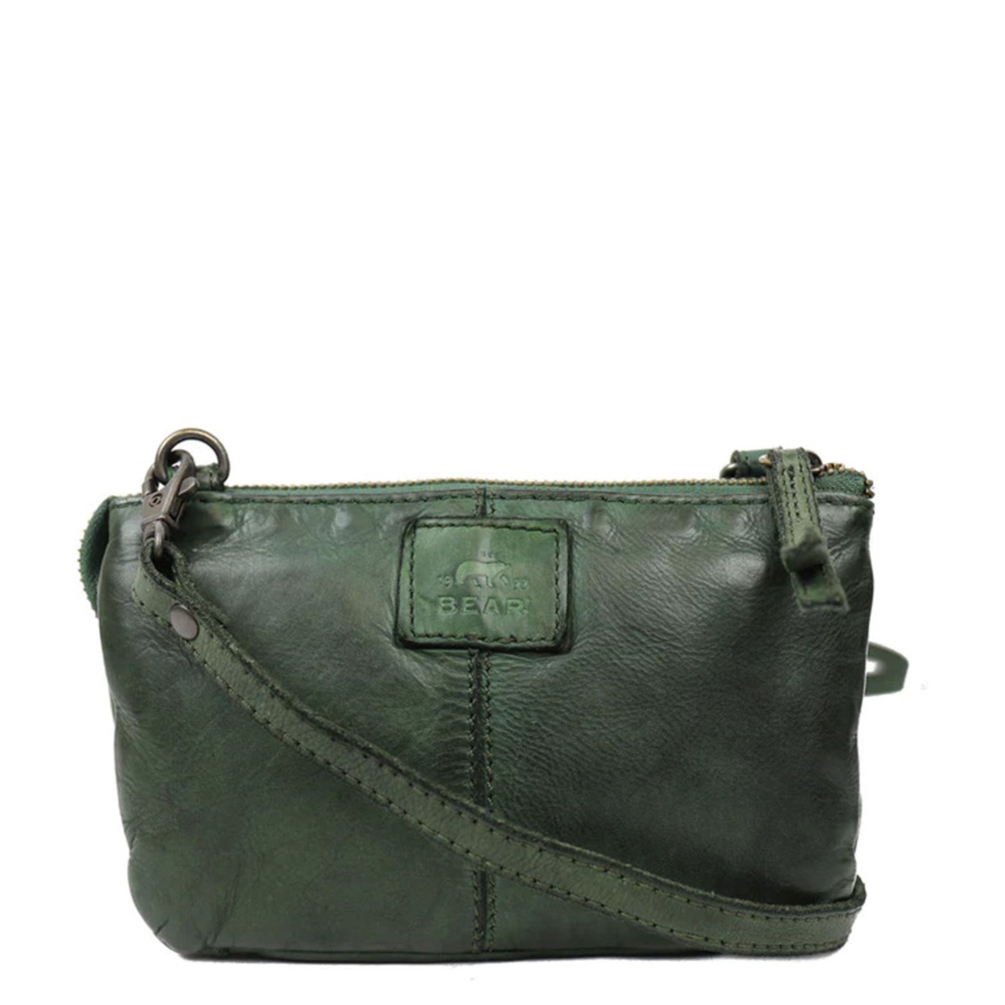 Bear Design Cow Lavato Uma Crossbody olive green