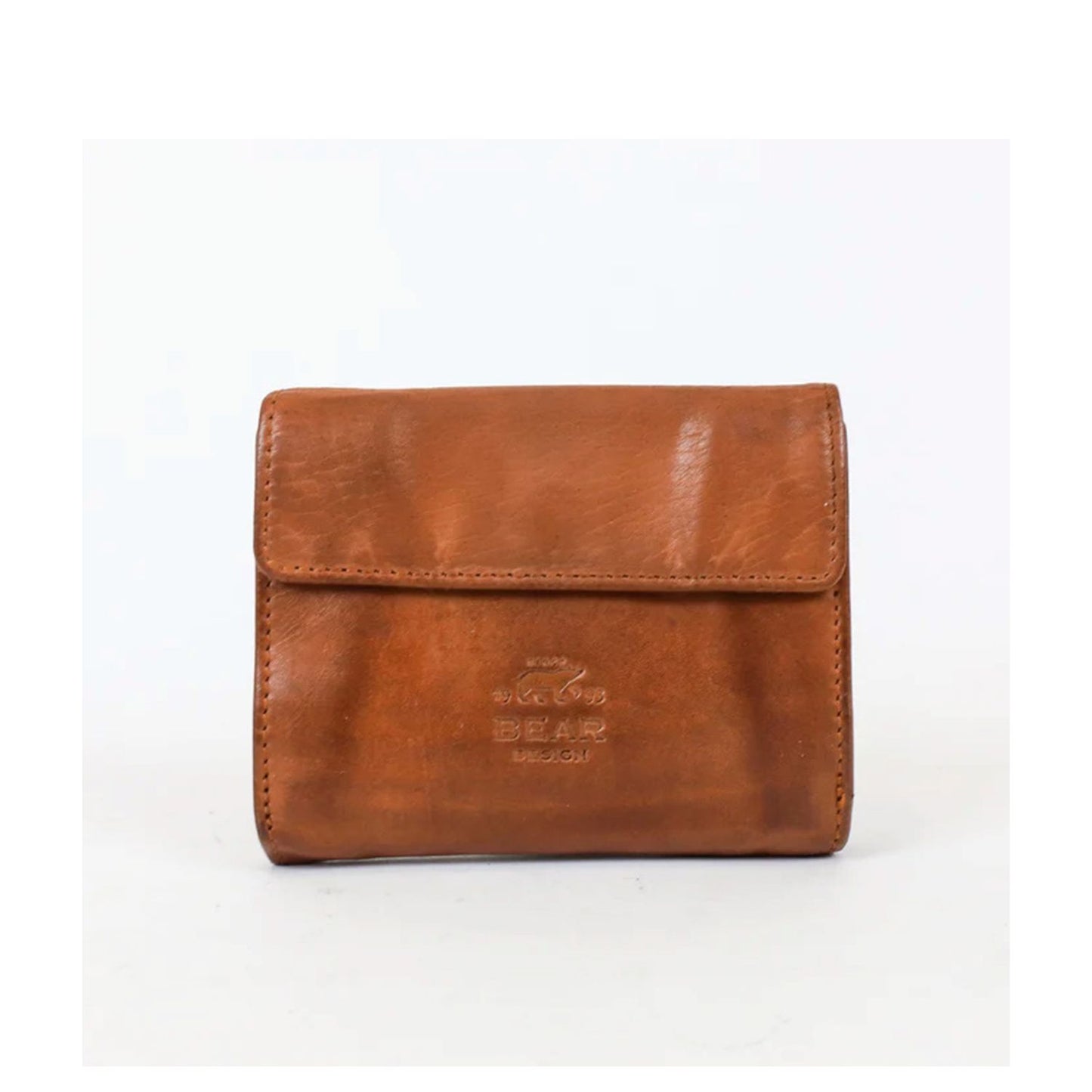 Bear Design Cow Lavato Jill Wallet CL16211 cognac