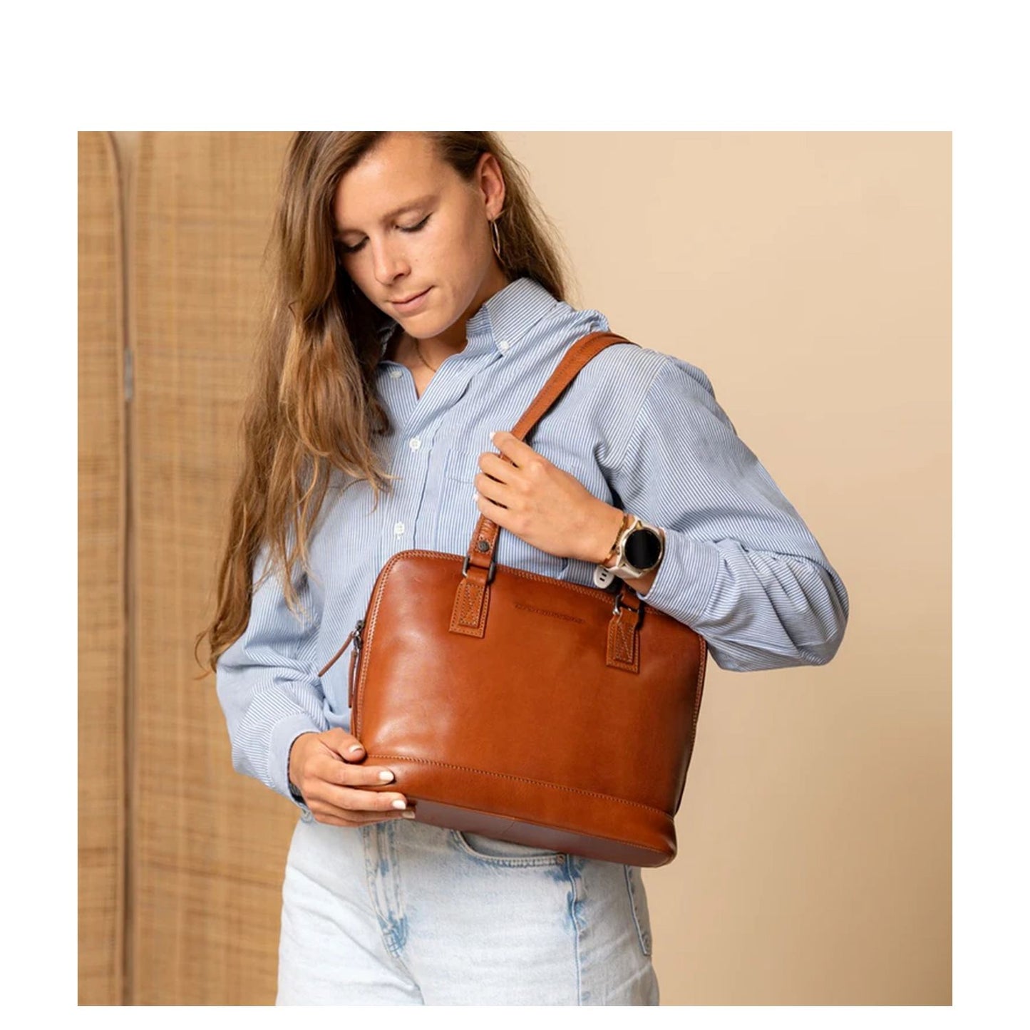 The Chesterfield Brand Viamonte Shoulderbag cognac