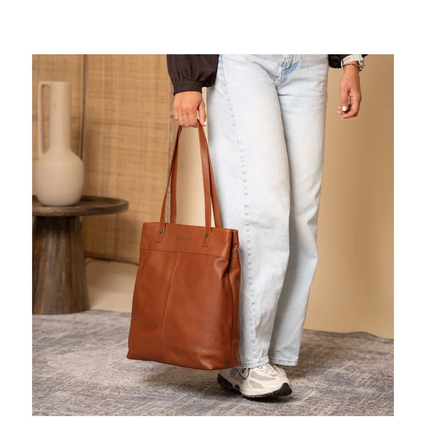 The Chesterfield Brand Solvia Shopper cognac