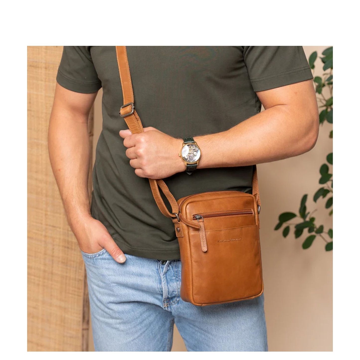 The Chesterfield Brand Laveno Shoulderbag cognac