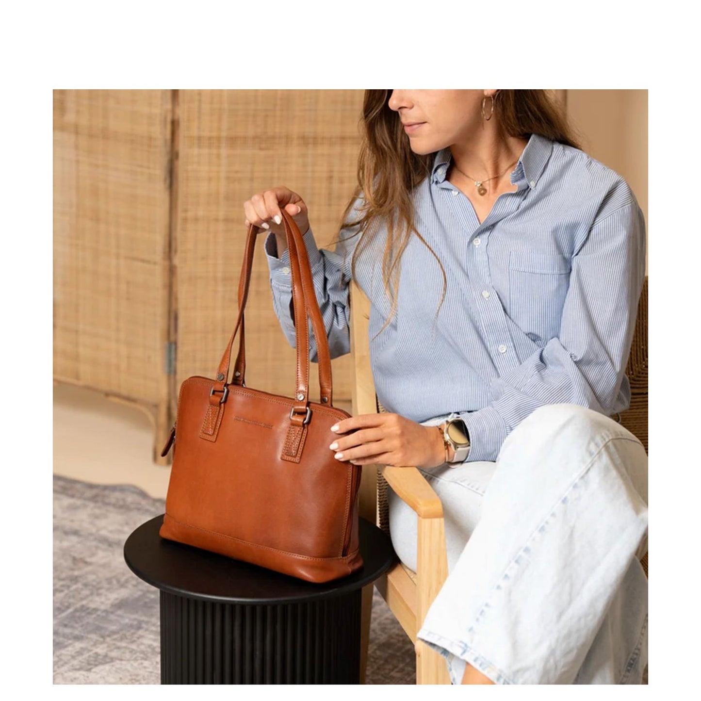 The Chesterfield Brand Viamonte Shoulderbag cognac