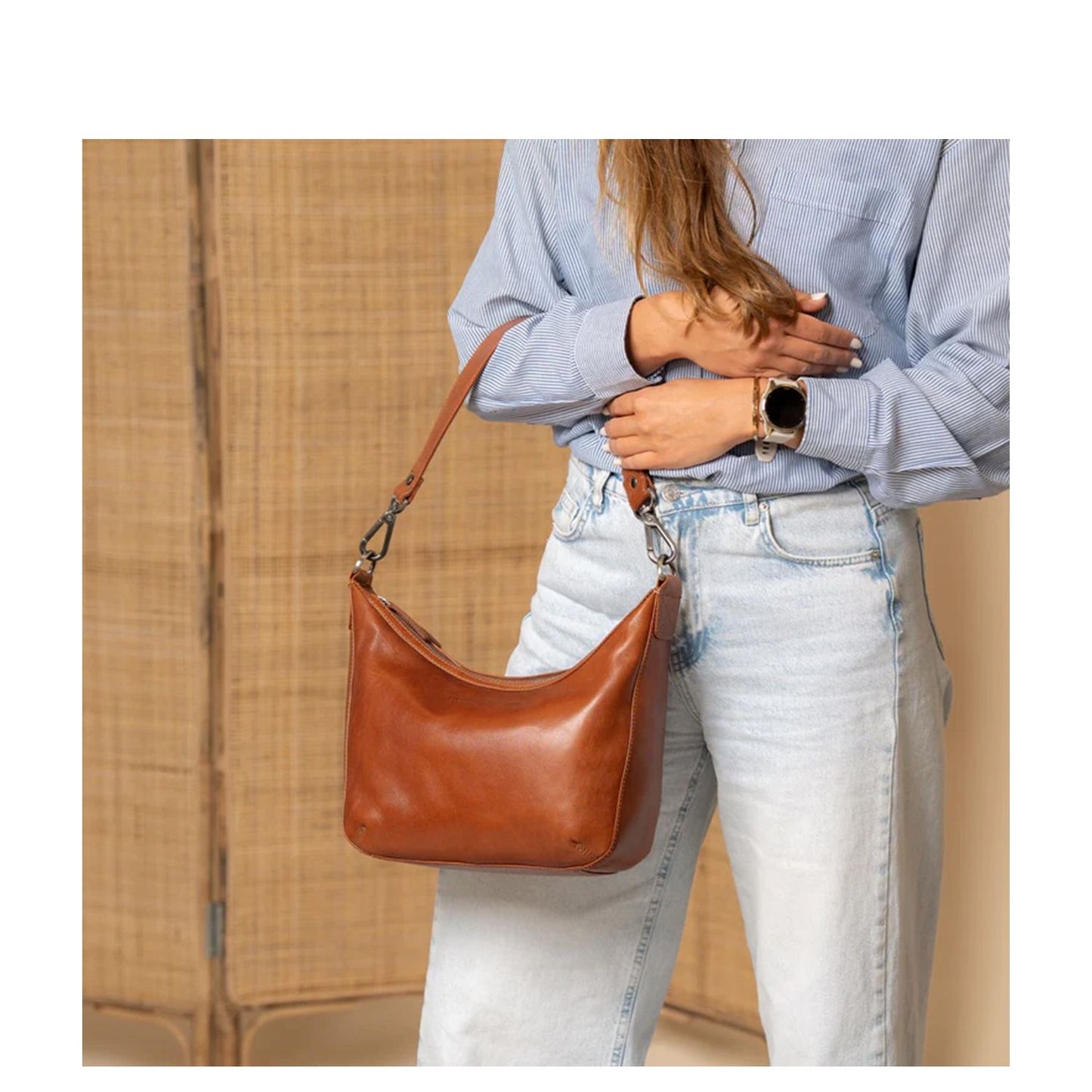 The Chesterfield Brand Moneva Shoulderbag cognac
