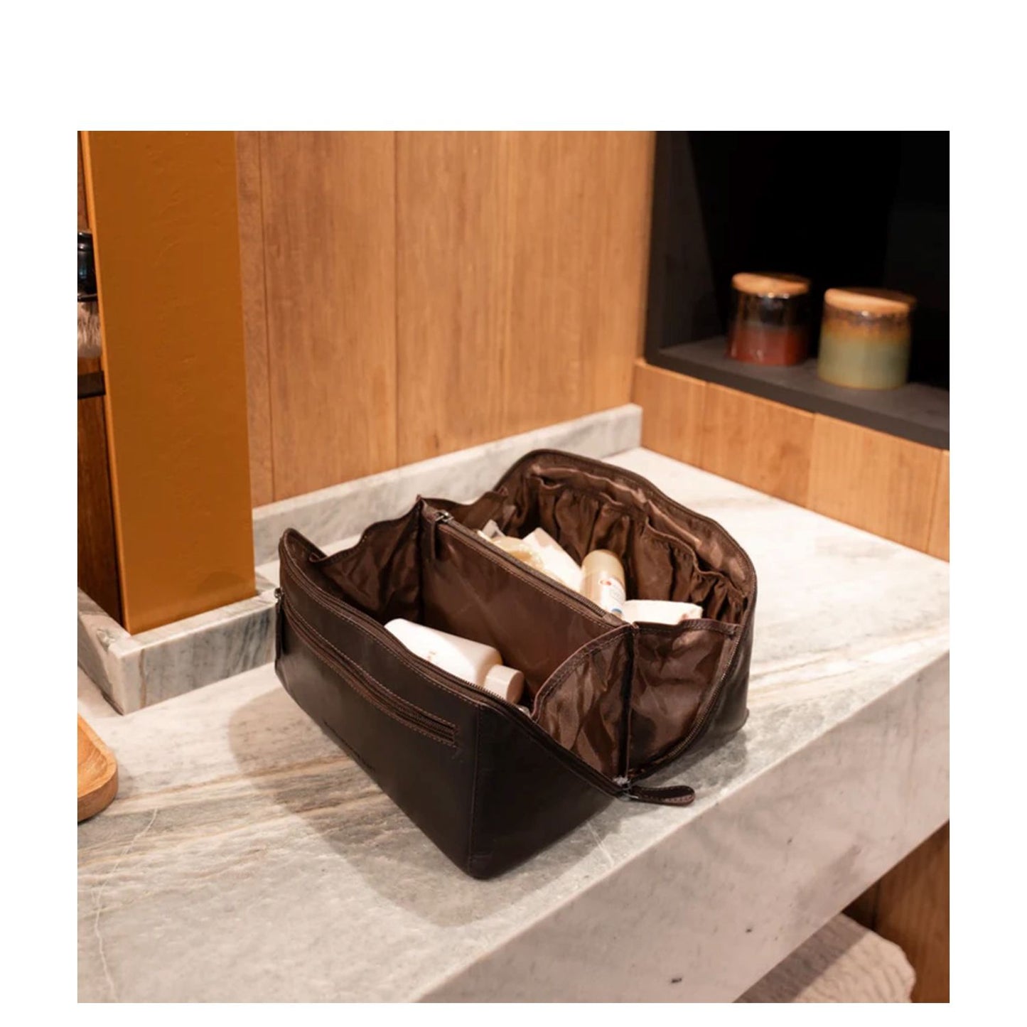 The Chesterfield Brand Elmia Toiletbag brown