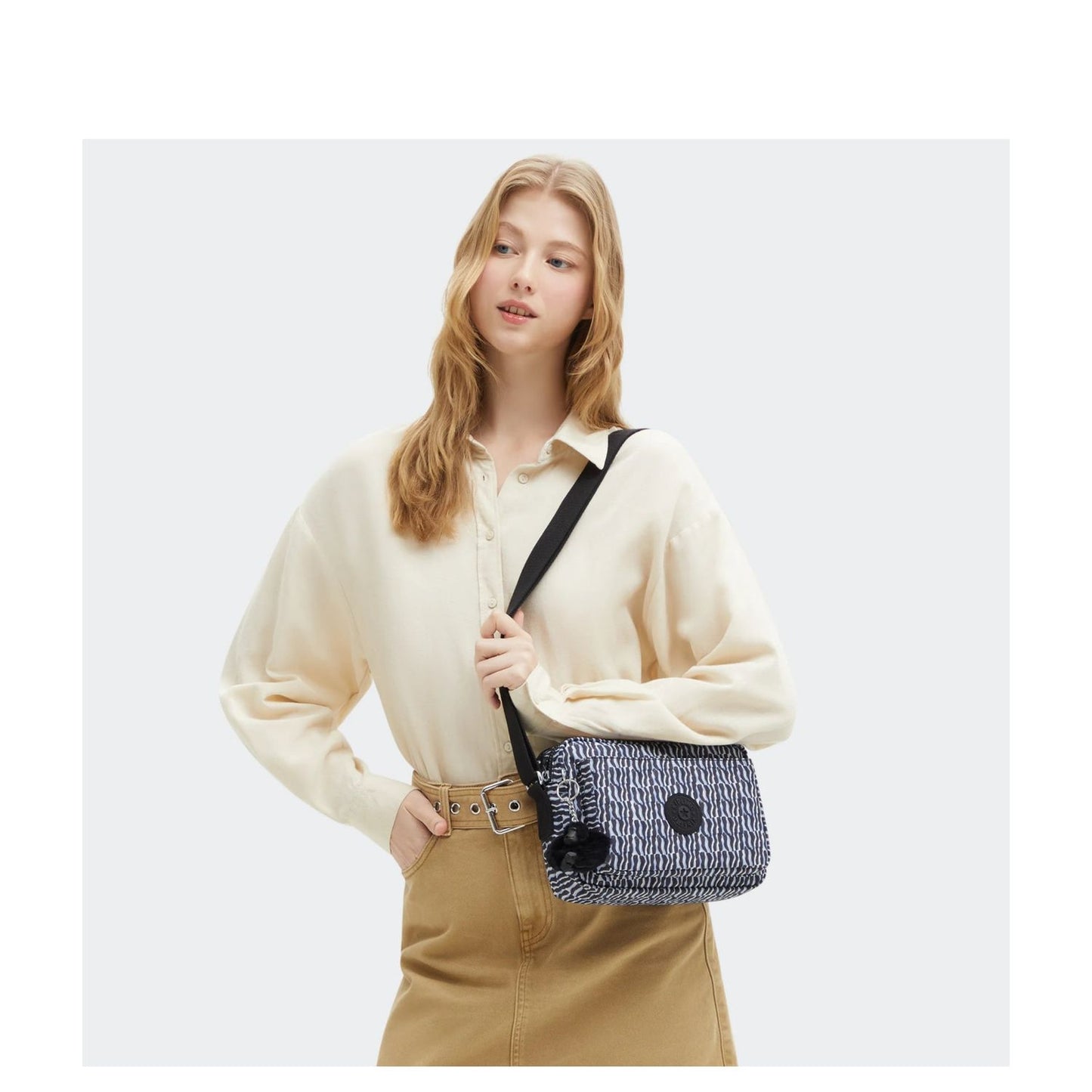 Kipling Abanu Medium Crossbody holiday waves