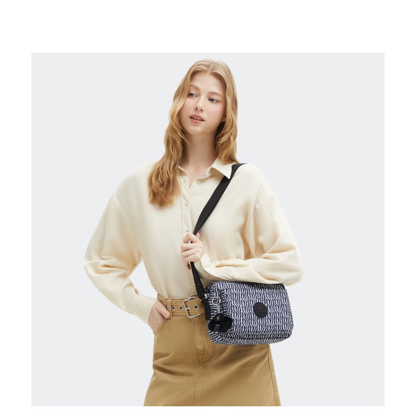 Kipling Abanu Medium Crossbody holiday waves