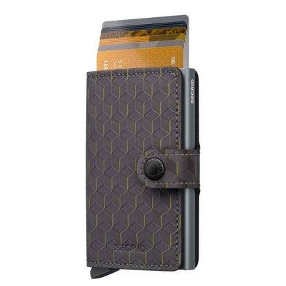 Secrid Miniwallet Optical grey-yellow