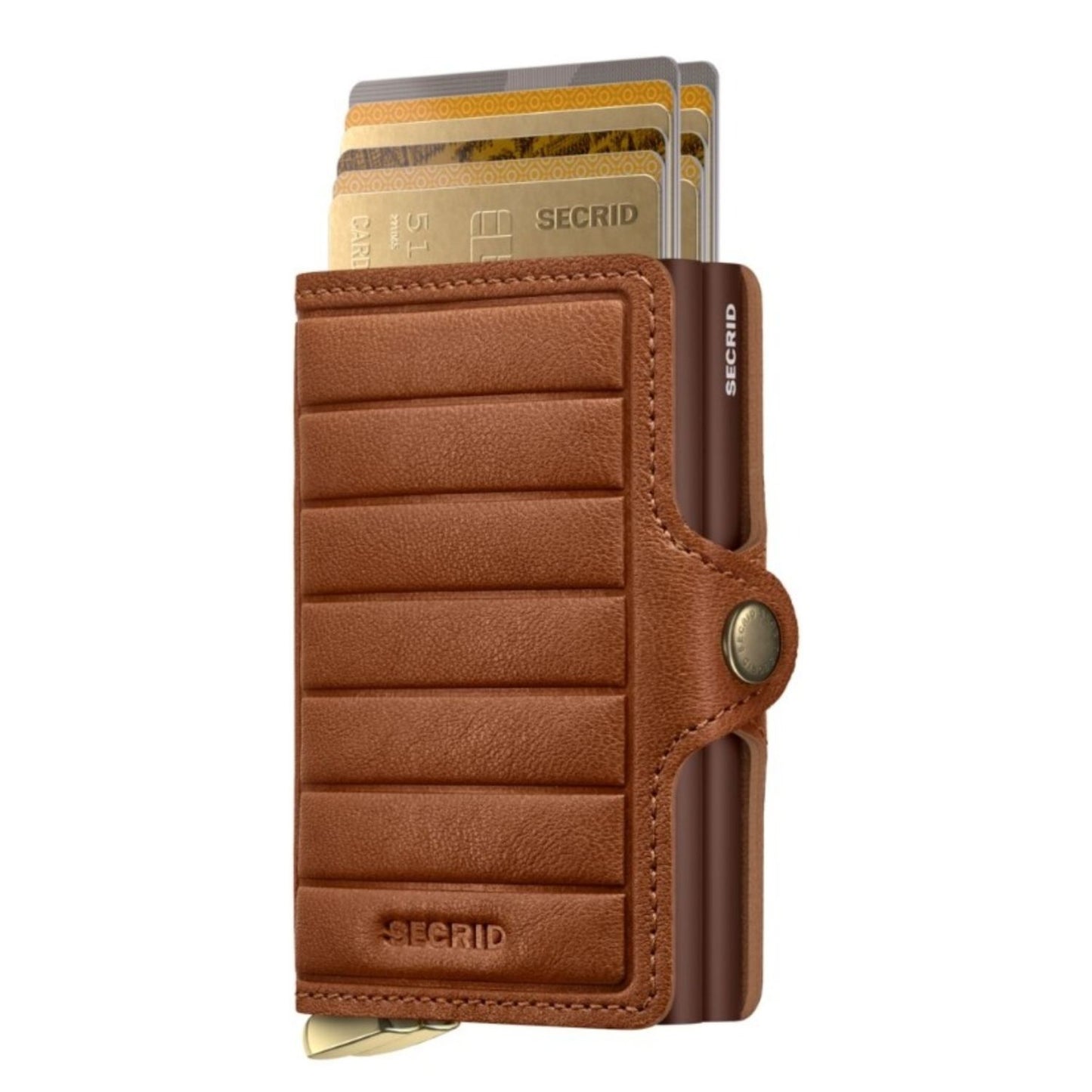 Secrid Twinwallet Emboss Lines cognac