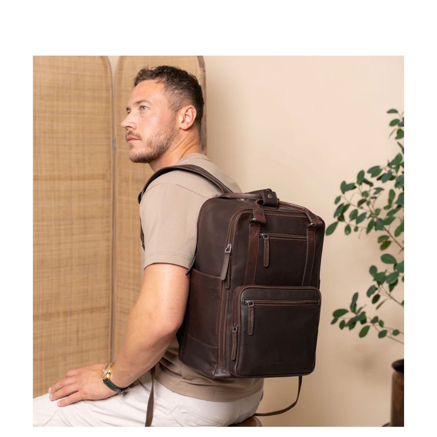 The Chesterfield Brand Calden Backpack brown