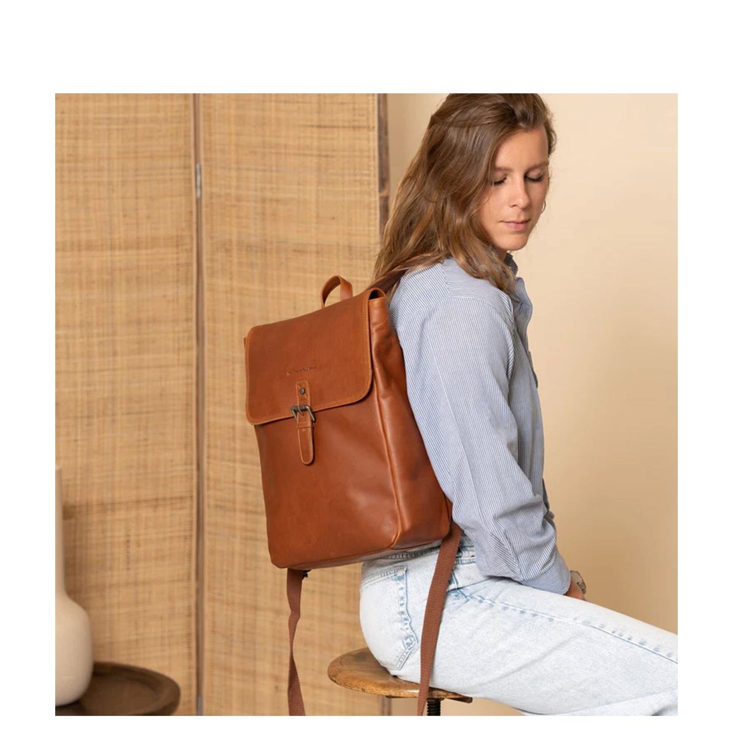 The Chesterfield Brand Farrow Backpack cognac