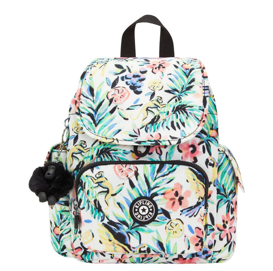 Kipling City Pack S Backpack cocktail floral