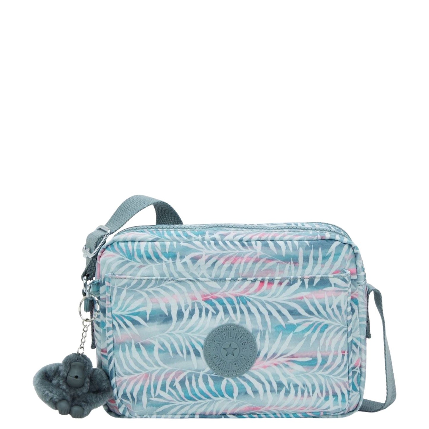 Kipling Abanu Medium Crossbody palmtree leaves