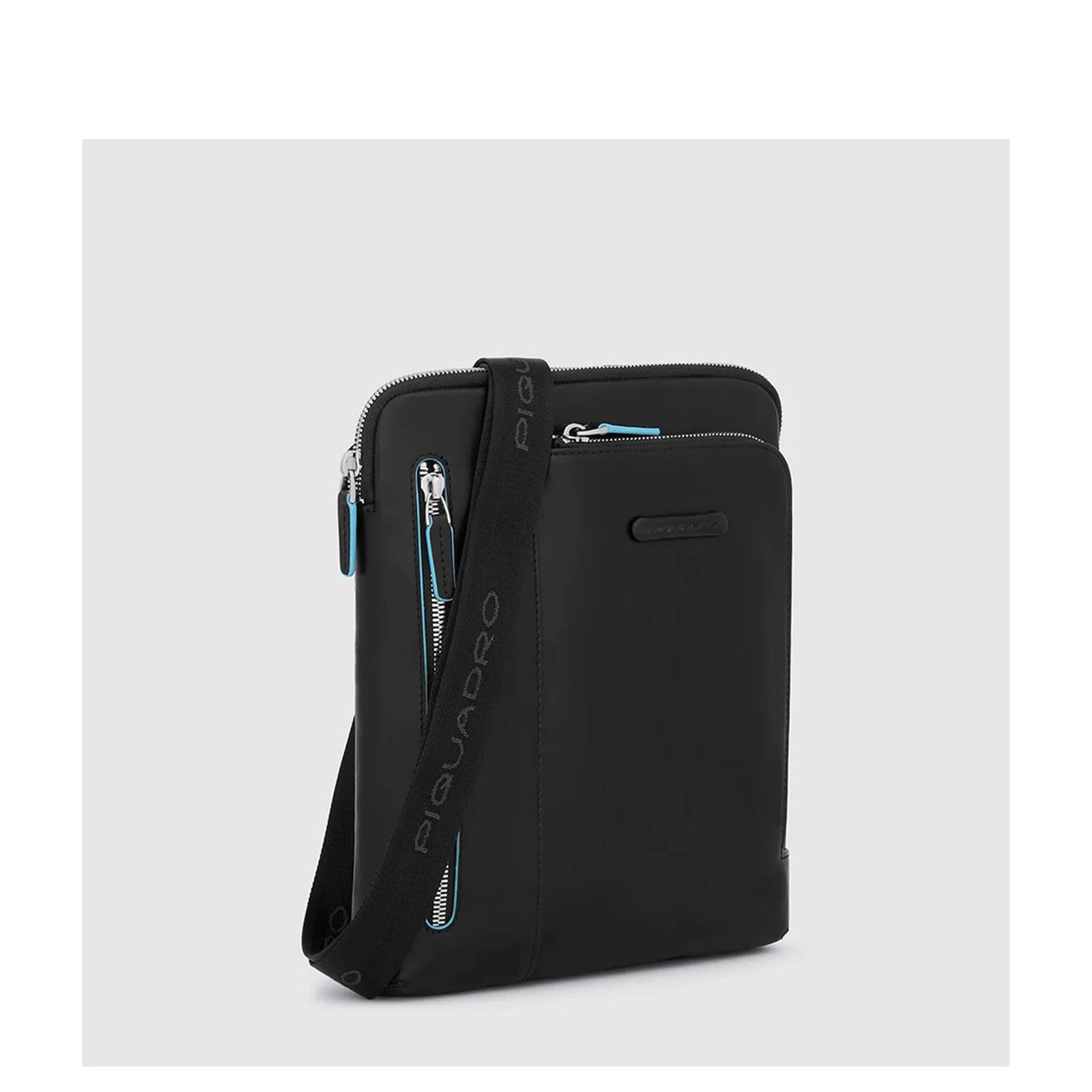 Piquadro Blue Square iPad Air/ iPad Crossbody Bag black