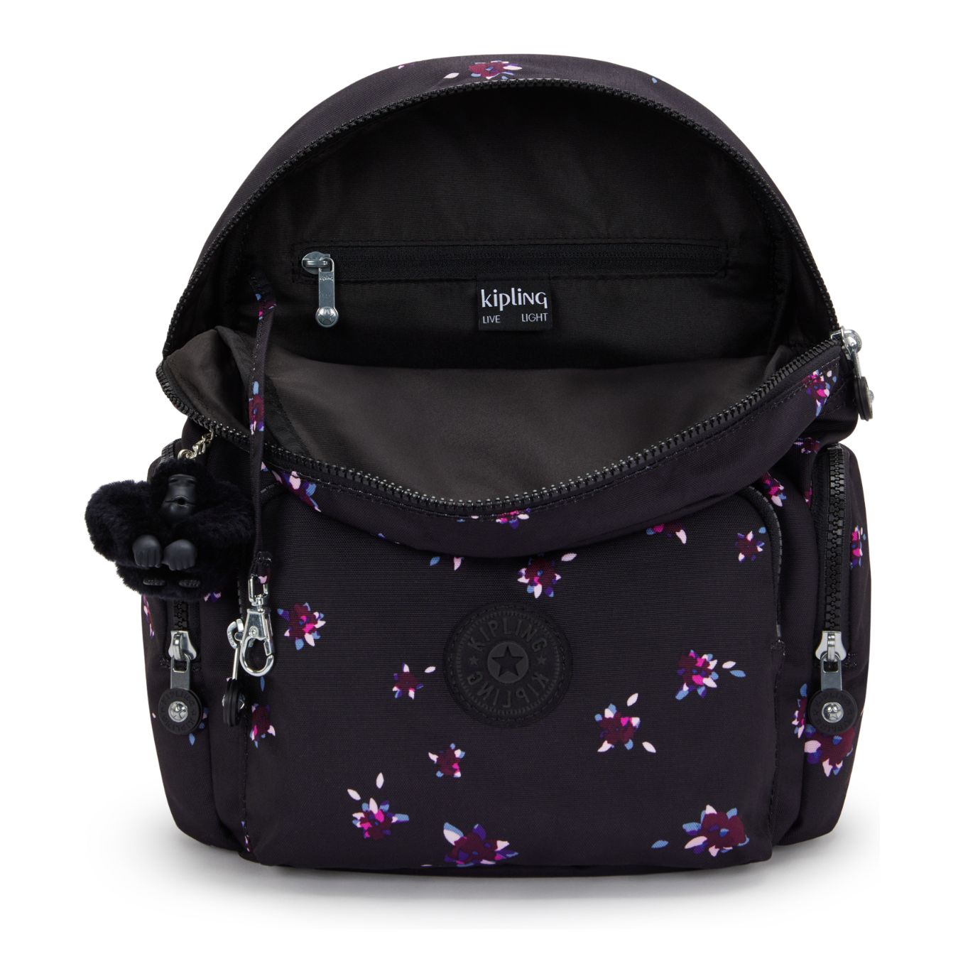 Kipling City Zip S b prt night flower