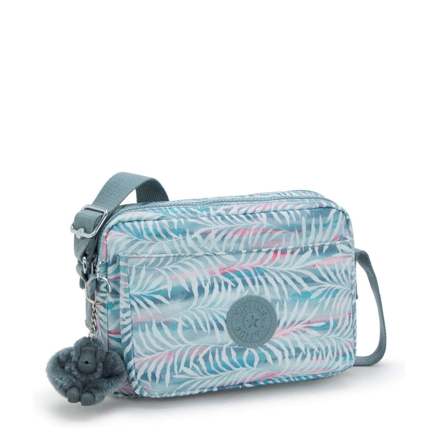 Kipling Abanu Medium Crossbody palmtree leaves