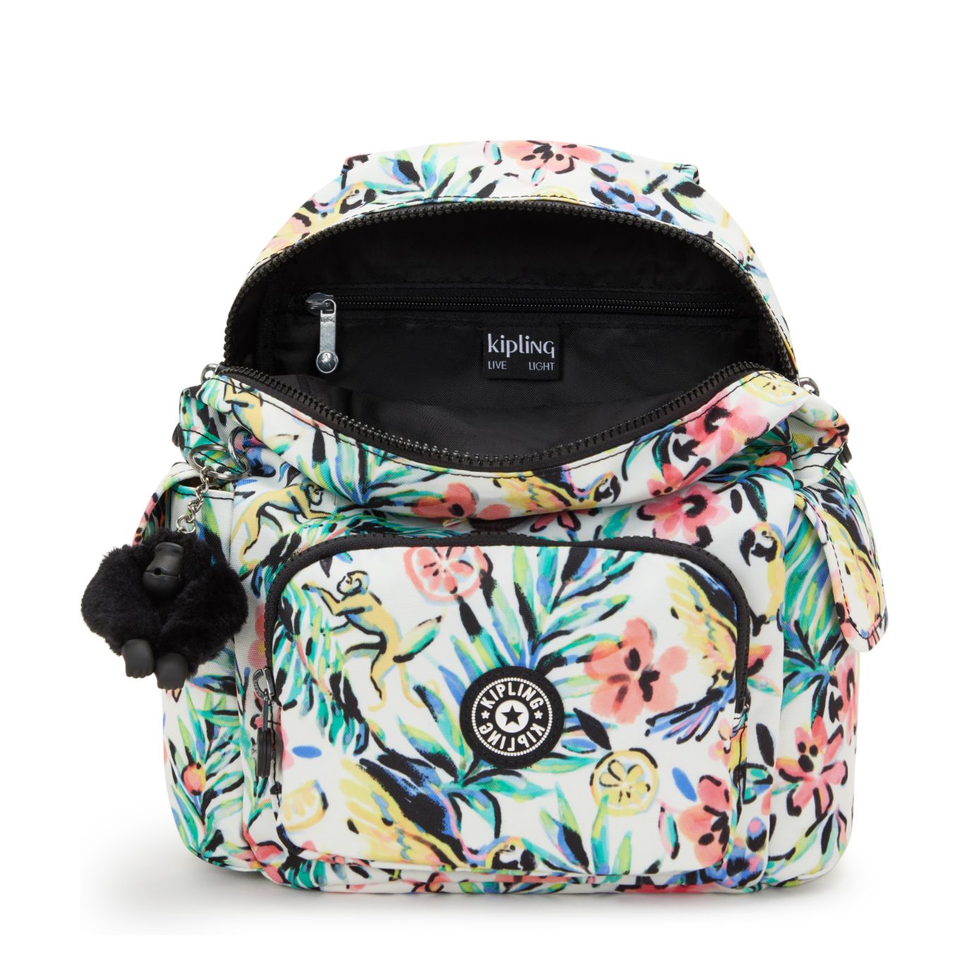 Kipling City Pack S Backpack cocktail floral
