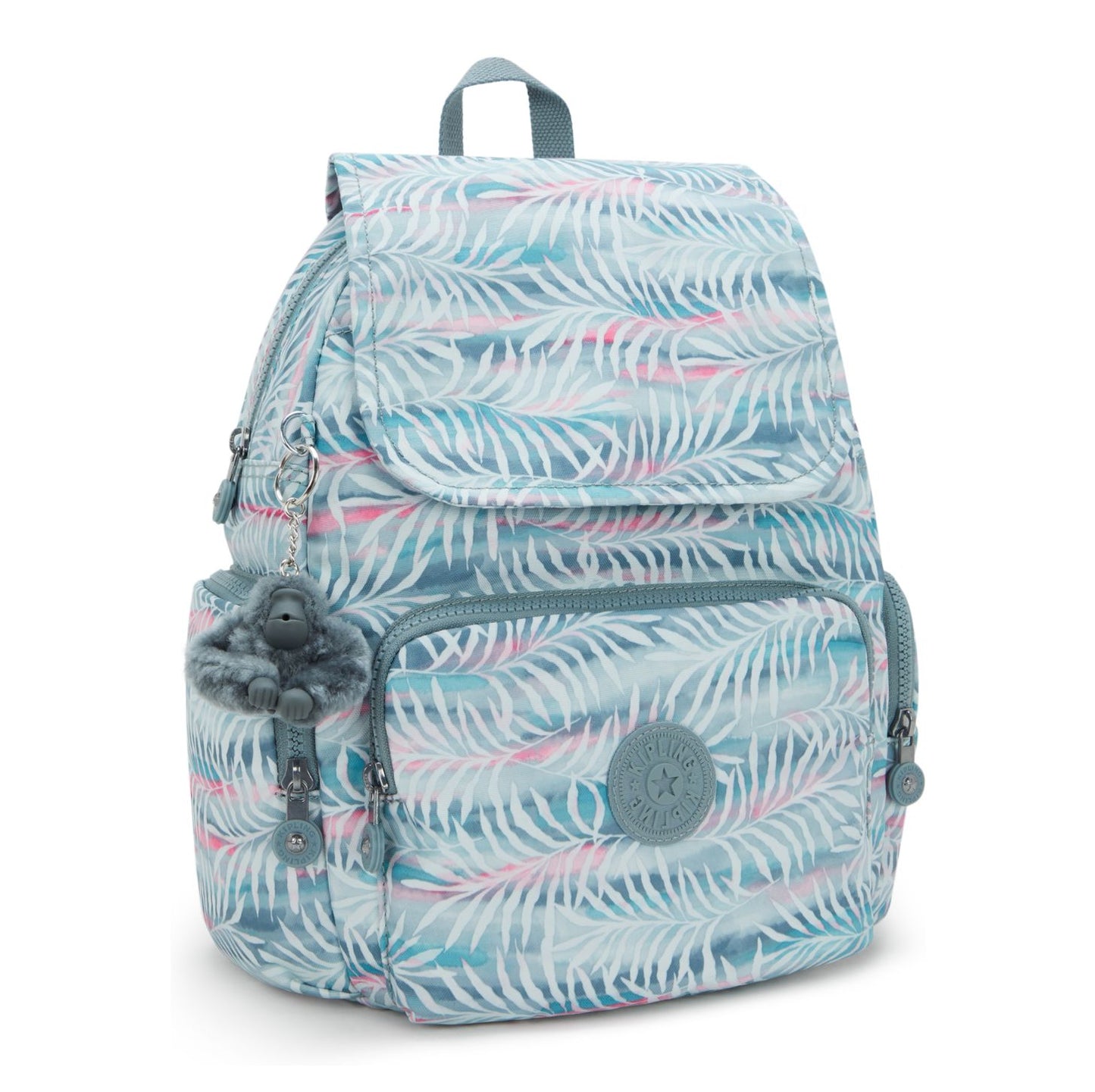 Kipling City Zip S Backpack palmtree leaves