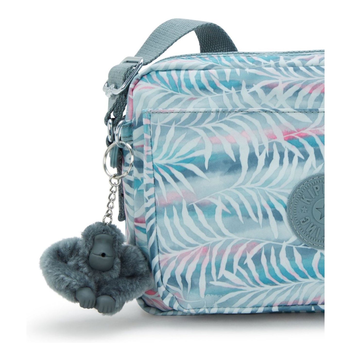Kipling Abanu Medium Crossbody palmtree leaves