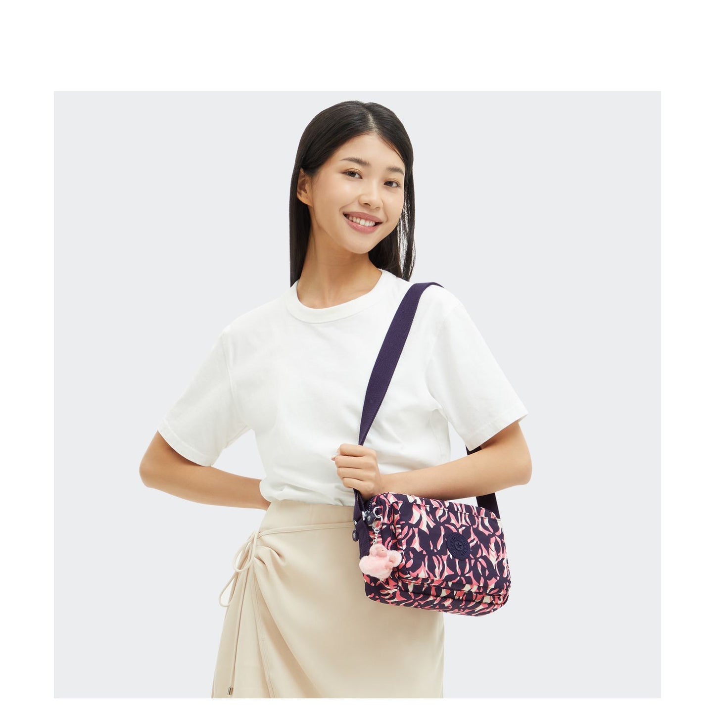 Kipling Abanu Medium Crossbody palm mood