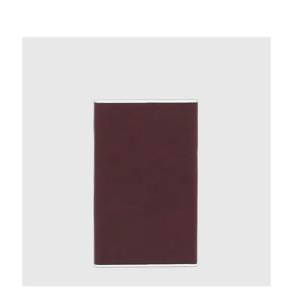 Piquadro Blue Square Creditcard Case With Sliding System mahogany