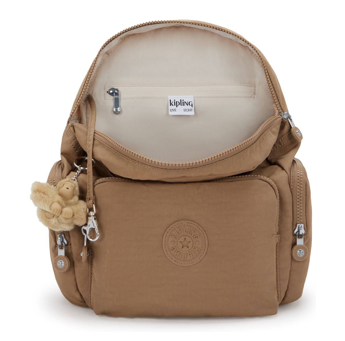 Kipling City Zip S b early tan