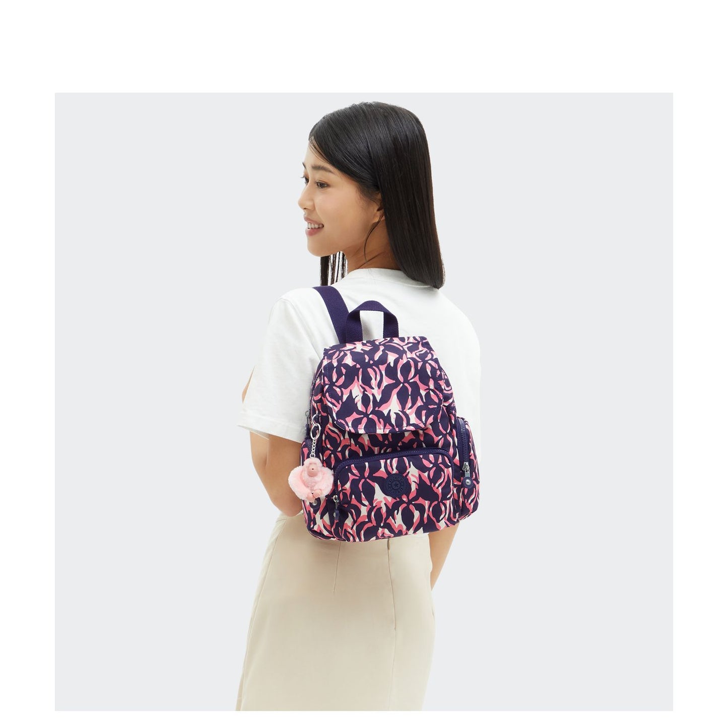 Kipling City Zip Mini Backpack palm mood