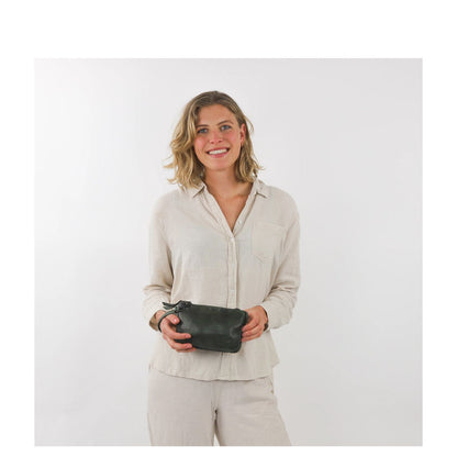 Bear Design Cow Lavato Uma Crossbody cognac