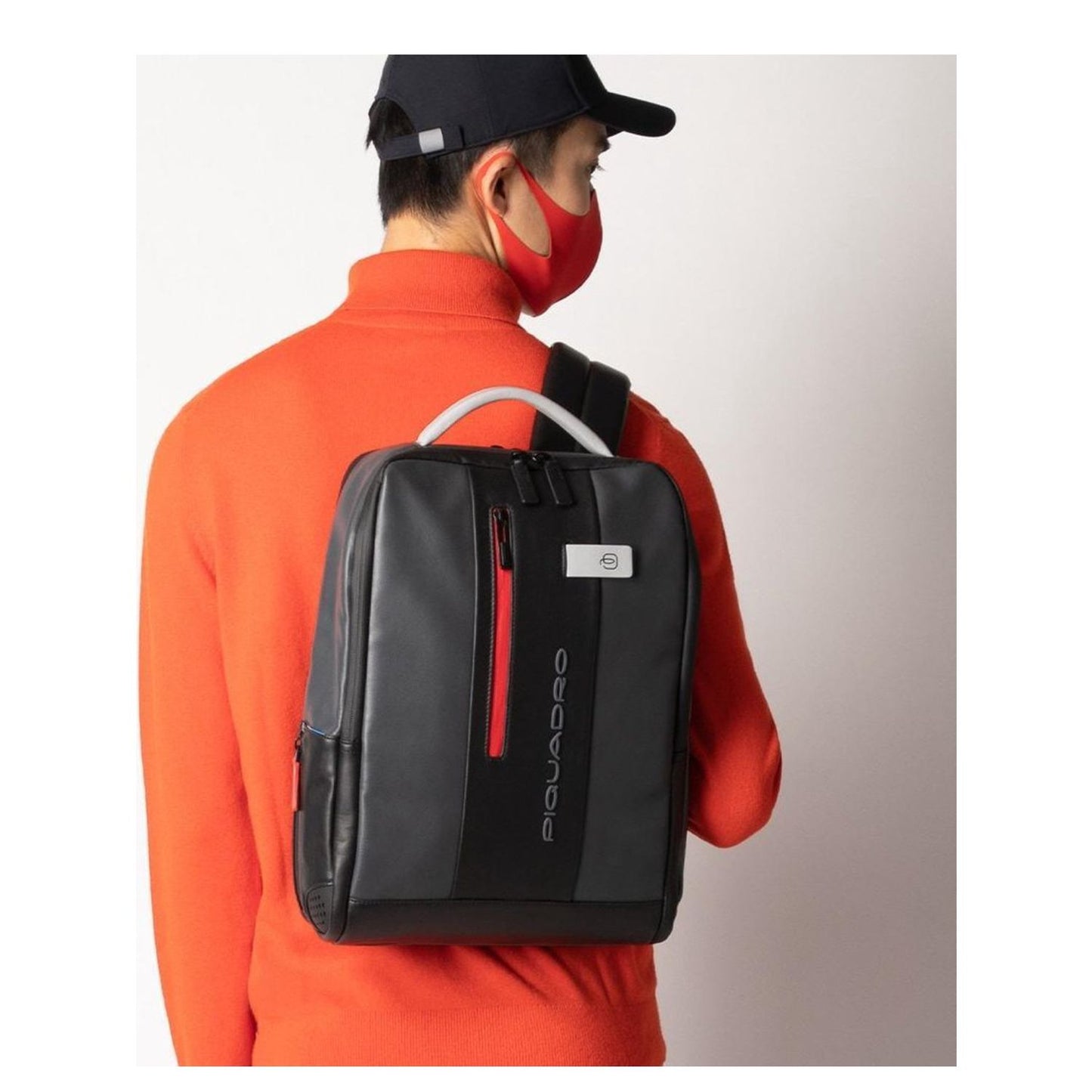 Piquadro Urban PC And iPad Cable Backpack 15.6" gray/ black