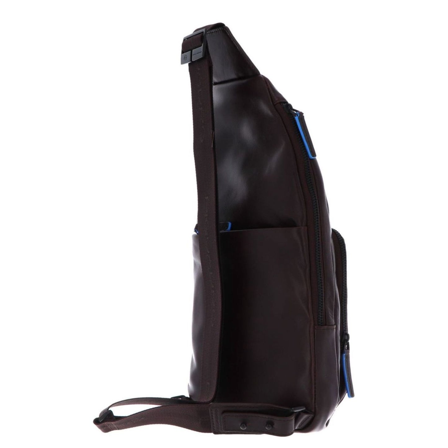 Piquadro Blue Square Mono Sling Bag mahogany