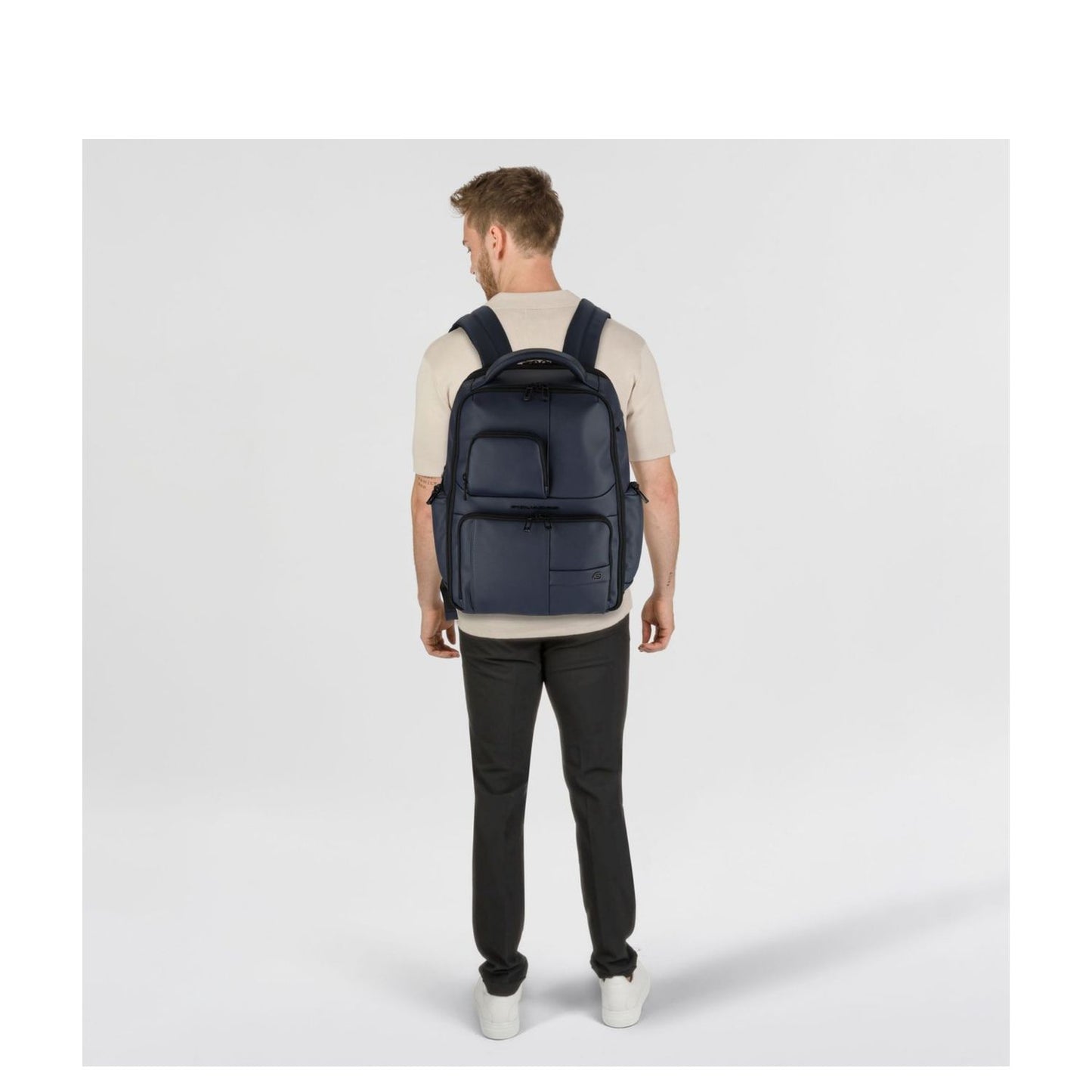 Piquadro W129W Water Repellent Laptop Backpack blue