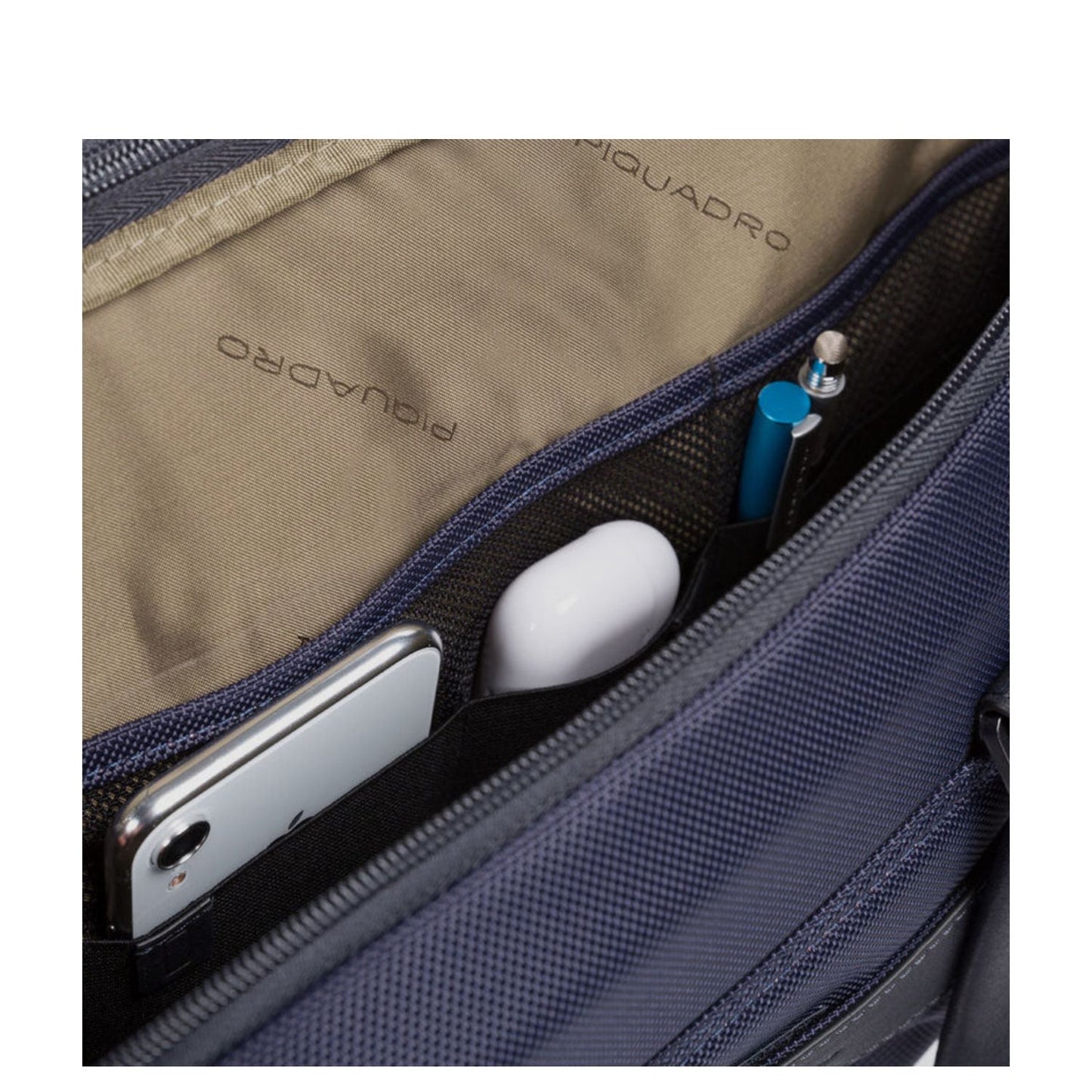 Piquadro Brief 2 Laptop Bag Briefcase 15.6" dark blue