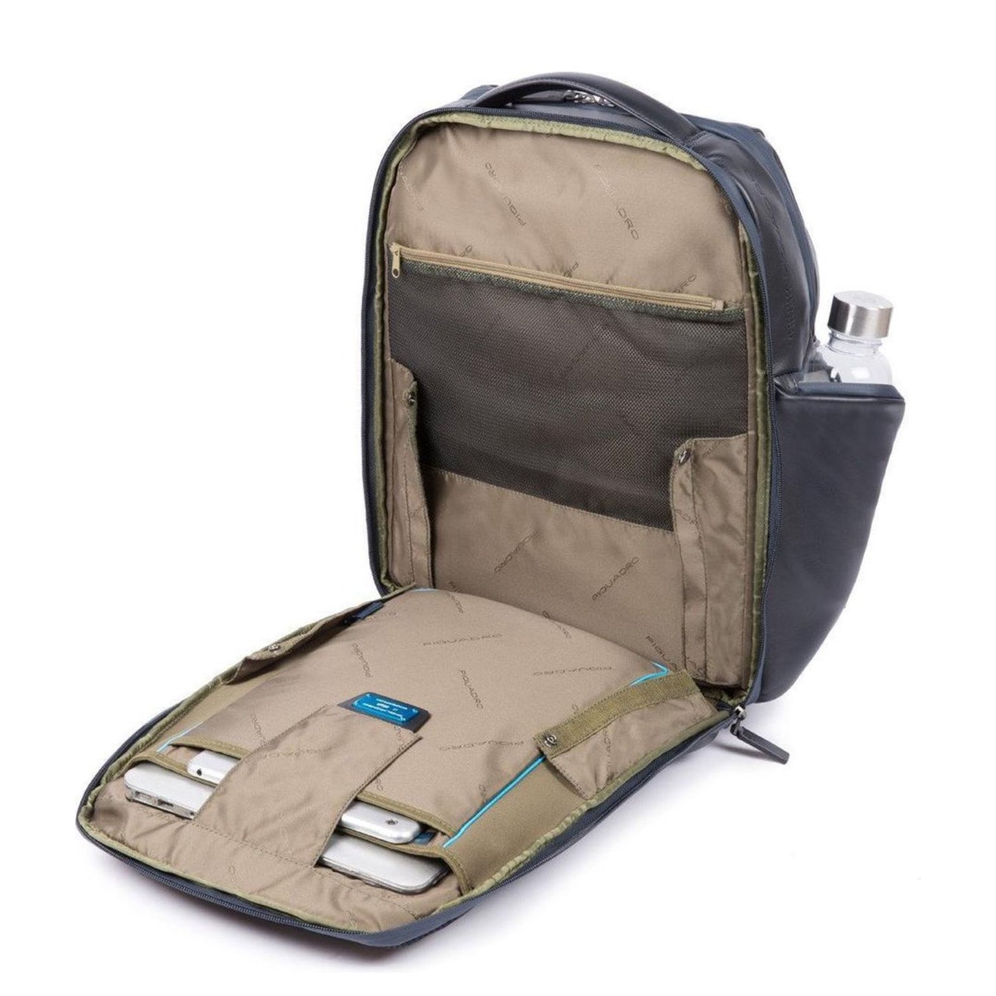 Piquadro Urban Fast Check PC Backpack 15.6" dark blue