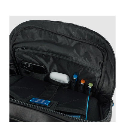 Piquadro Blue Square Revamp Pockets Laptop Backpack 13.3" black